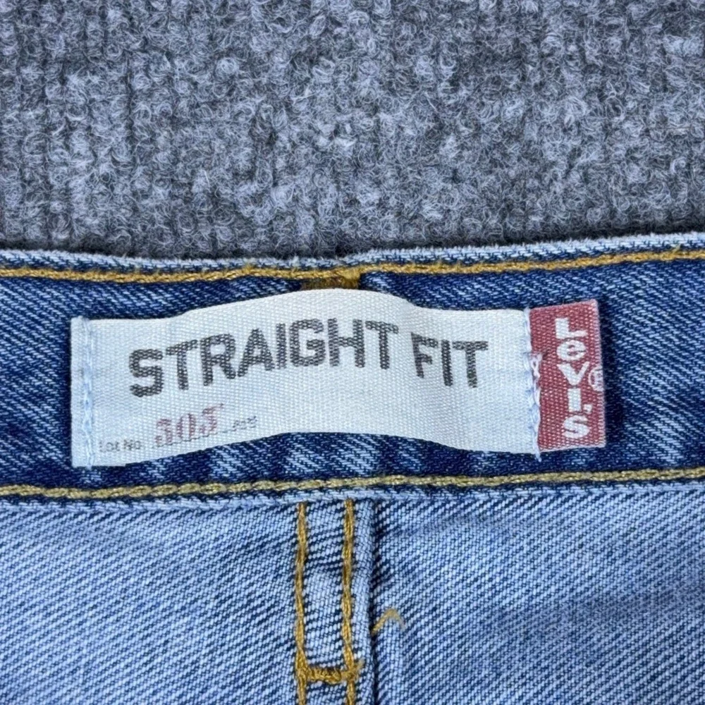 Levis 505 Regular Fit Straight Leg Mens Jeans Blue Denim 34x34 Medium Wash